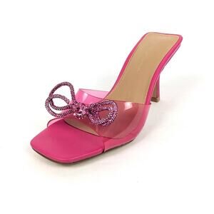 BCBGeneration Women Shoes Passion Pink Mistany Slip On Barbiecore Sandals Size 7